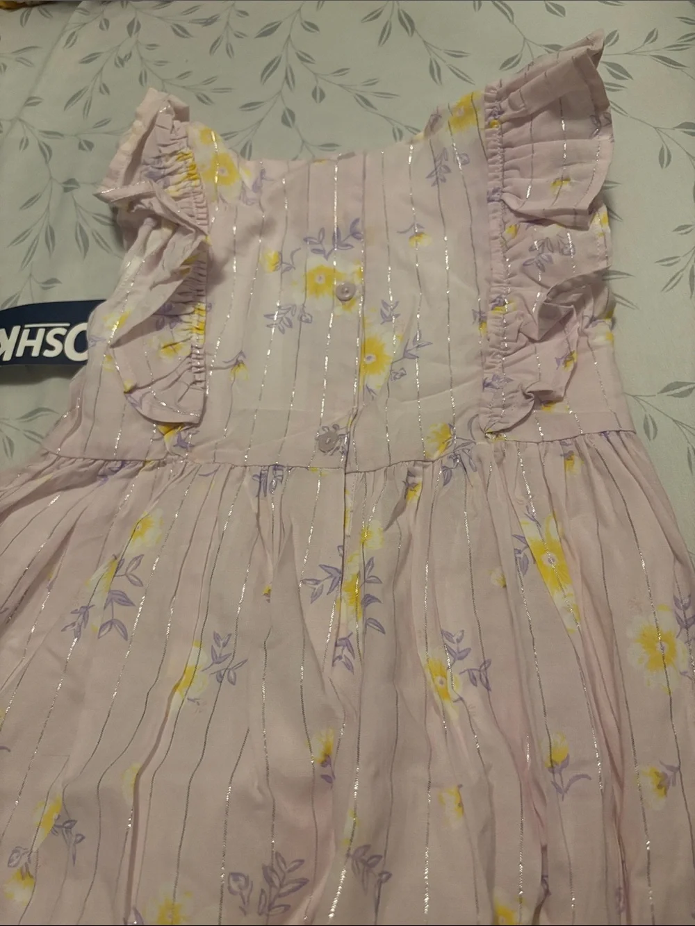 OshKosh B'gosh Lavender Dress with Yellow Floral Accents